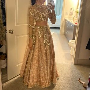 Embellished lehenga custom made from Mumbai